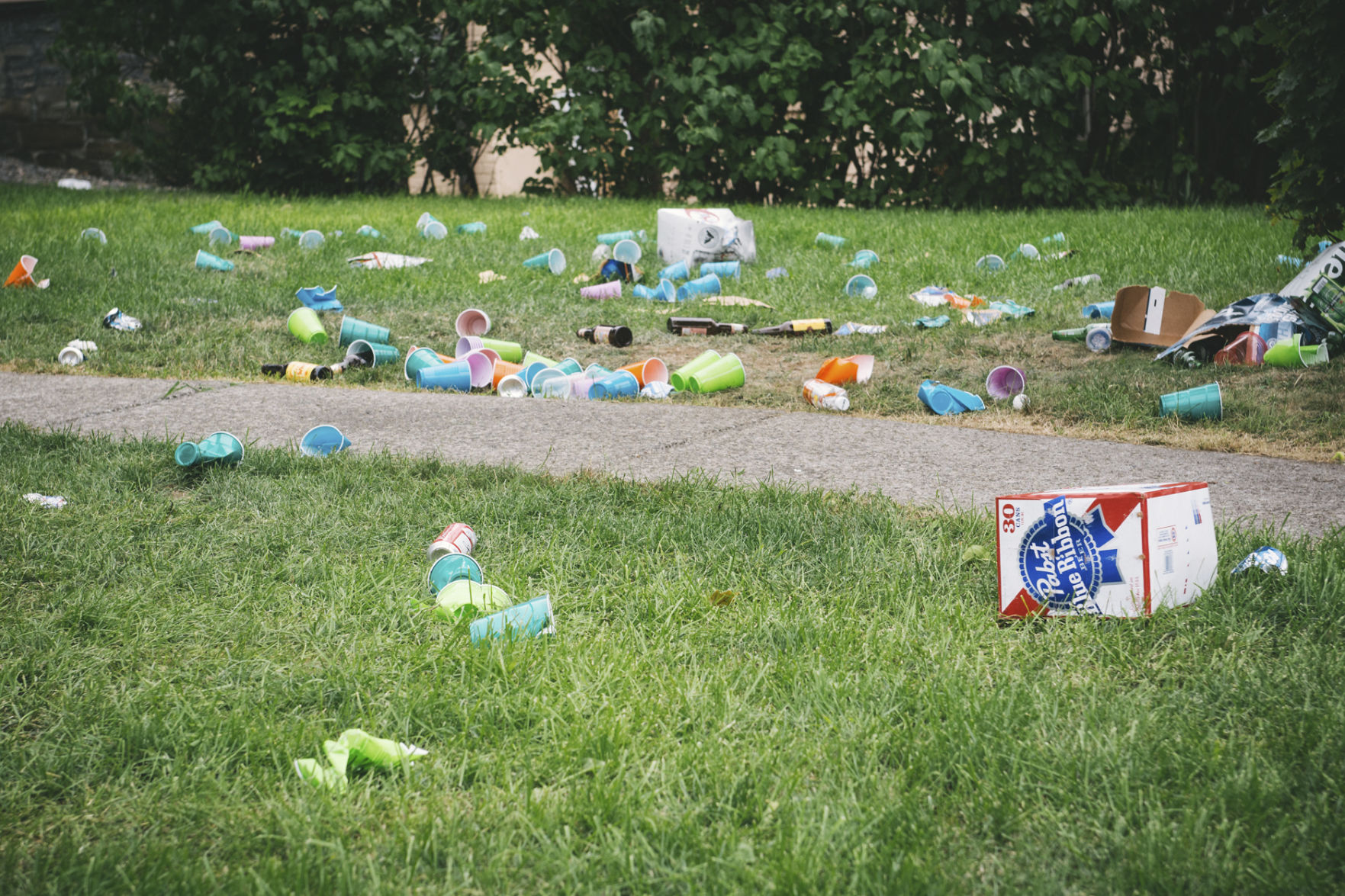 Litter on South Hill